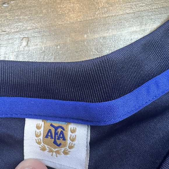 Argentina National Team Soccer Jersey Blue AFA Messi 10 Away Short Sleeve FIFA - Picture 2 of 8